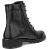 ECCO WOMENS ZIP LACE ANKLE BOOT - BLACK