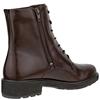 ECCO WOMENS ZIP LACE ANKLE BOOT - POTTING SOIL