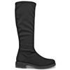 ECCO WOMENS ZIP HIGH LEG BOOT - BLACK SUEDE