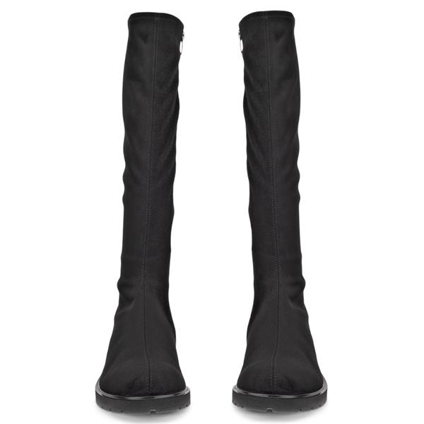 ECCO WOMENS ZIP HIGH LEG BOOT BLACK SUEDE Paul Byron Shoes