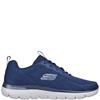 SKECHERS MENS WASHABLE LACE TRAINER - NAVY GREY