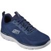 SKECHERS MENS WASHABLE LACE TRAINER - NAVY GREY