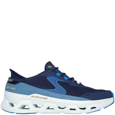 SKECHERS MENS SLIPIN'S GLIDESTEP TRAINER - NAVY BLUE