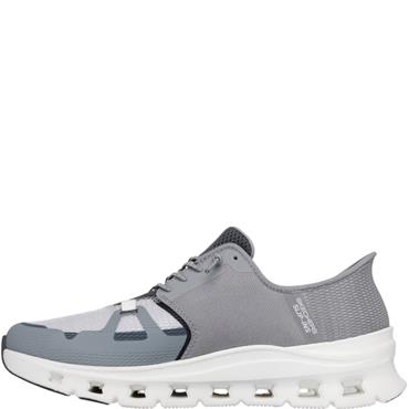 SKECHERS MENS GLIDE SLIP IN'S TRAINER - GREY CHARCOAL