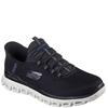 SKECHERS MENS SLIPIN'S GLIDESTEP TRAINER - BLACK