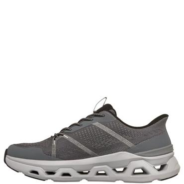SKECHERS MENS GLIDE STEP ALTUS TRAINER - GREY BLACK