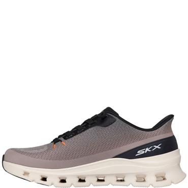 SKECHERS MENS TRAINER - TAUPE BLACK