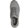 SKECHERS MENS ARCH FIT LACE TRAINER - GREY BLUE