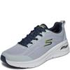 SKECHERS MENS ARCH FIT TRAINER - GREY NAVY