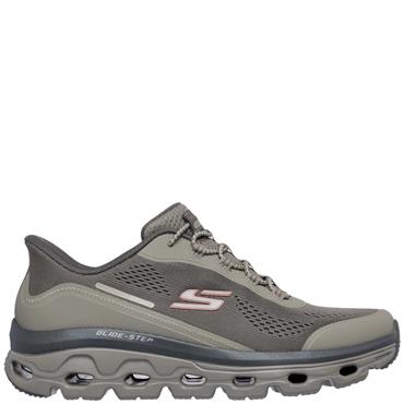 SKECHERS MENS SLIP IN'S GLIDE TRAINER - TAUPE