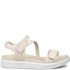 ECCO WOMENS SOFT STRAP SANDAL - LIMESTONE