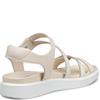 ECCO WOMENS SOFT STRAP SANDAL - LIMESTONE
