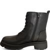 REDZ WOMENS ZIP LACE ANKLE BOOT - BLACK