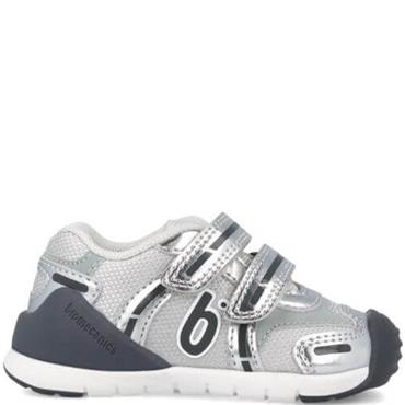 BIOMECANICS KIDS STRAP TRAINER - SILVER GREY