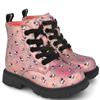 GARVALIN GIRLS ZIP LACE ANKLE BOOT - ROSA