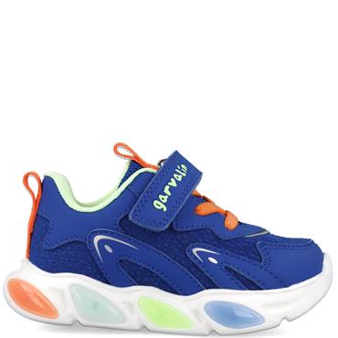 GARVALIN KIDS LIGHTS STRAP TRAINER - BLUE