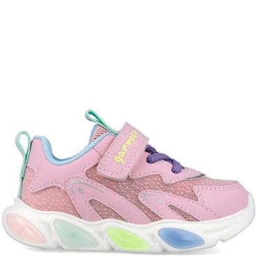 GARVALIN KIDS LIGHTS STRAP TRAINER - ROSA