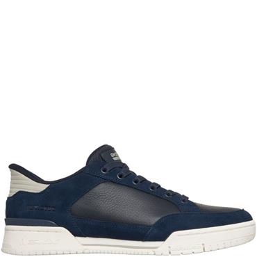 SKECHERS MENS TRAINER - NAVY WHITE