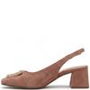 VALENTINO CONTE WOMENS MIDHEEL SLINGBACK - BLUSH SUEDE