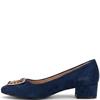 VALENTINO CONTE WOMENS LOW HEEL COURT SH - NAVY SUEDE