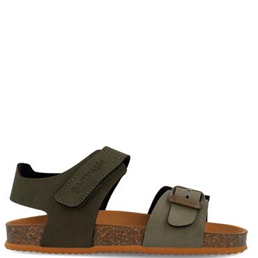 GARVALIN KIDS FLAT STRAP SANDAL - KHAKI