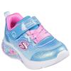 SKECHERS GIRLS MERMAID LIGHTS TRAINER - BLUE MULTI