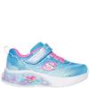 SKECHERS GIRLS MERMAID LIGHTS TRAINER - BLUE MULTI