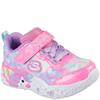 SKECHERS GIRLS UNICORN LIGHTS TRAINER - PINK MULTI
