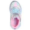 SKECHERS GIRLS UNICORN LIGHTS TRAINER - SILVER MULTI