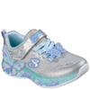 SKECHERS GIRLS TRAINERS - SILVER MULTI