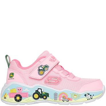 SKECHERS GIRLS TRAINERS - PINK MULTI