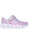 SKECHERS GIRLS HEART LIGHTS TRAINER - LAVENDER MULTI