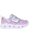 SKECHERS GIRLS HEART LIGHTS TRAINER - LAVENDER MULTI