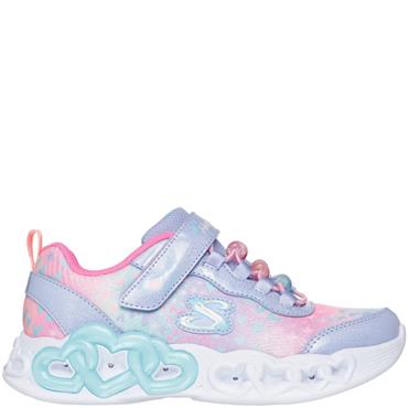 SKECHERS GIRLS TRAINERS - LAVENDER MULTI