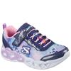 SKECHERS GIRLS HEART LIGHTS TRAINER - NAVY MULTI