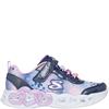 SKECHERS GIRLS HEART LIGHTS TRAINER - NAVY MULTI