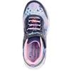 SKECHERS GIRLS HEART LIGHTS TRAINER - NAVY MULTI