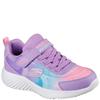 SKECHERS GIRLS WATERPROOF STRAP TRAINER - LAVENDER MULTI