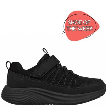 SKECHERS GIRLS WATERPROOF TRAINER - BLACK