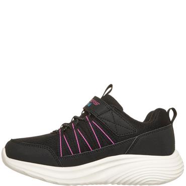 SKECHERS GIRLS WATERPROOF BOUNDER PRO AQUA - BLACK HOT PINK