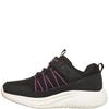 SKECHERS GIRLS WATERPROOF BOUNDER PRO AQUA - BLACK HOT PINK