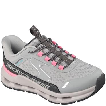 SKECHERS KIDS SLIP INS TRAINER - GREY PINK