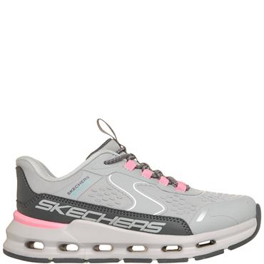 SKECHERS KIDS SLIP INS TRAINER - GREY PINK