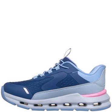 SKECHERS GIRLS TRAINERS - NAVY PINK