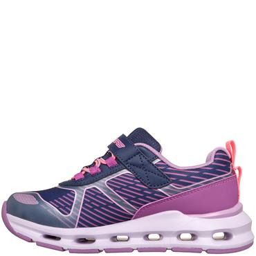 SKECHERS GIRLS GLIDE STEP SPRINT TRAINER - NAVY