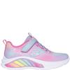 SKECHERS GIRLS LIGHTS STRAP TRAINER - LAVENDER MULTI