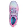 SKECHERS GIRLS LIGHTS STRAP TRAINER - LAVENDER MULTI