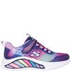 SKECHERS GIRLS LIGHTS STRAP TRAINER - NAVY MULTI