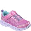 SKECHERS GIRLS HEART LIGHTS TRAINERS - PINK