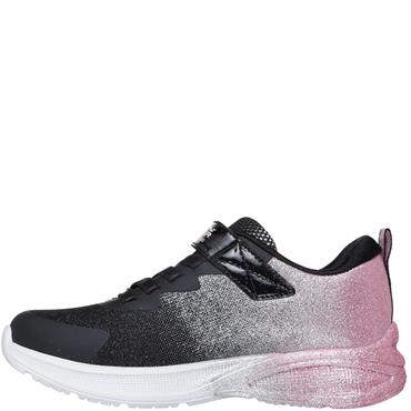 SKECHERS GIRLS MAX ADVANCE TRAINER - BLACK ROSE GOLD